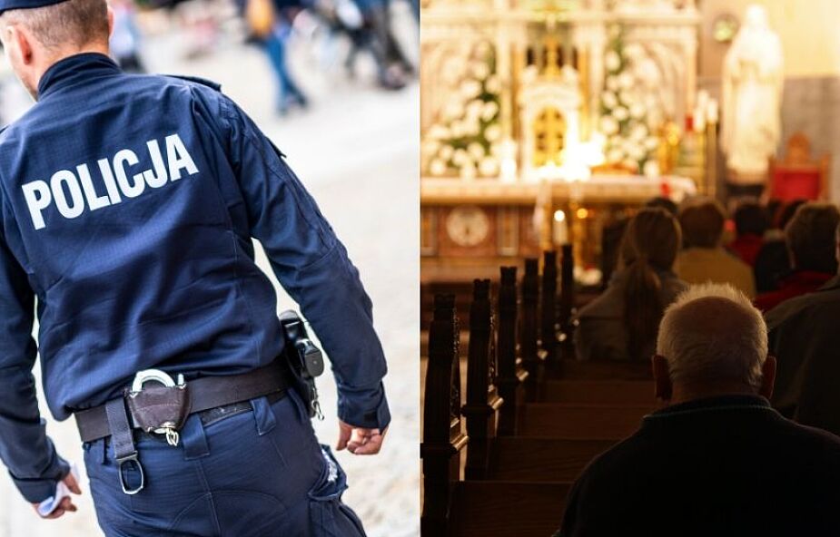 Policja interweniuje w kościołach. Duchowni nie przyjmują mandatów