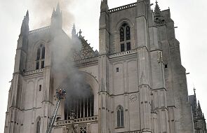 Policja zatrzymała mężczyznę w związku z pożarem katedry w Nantes