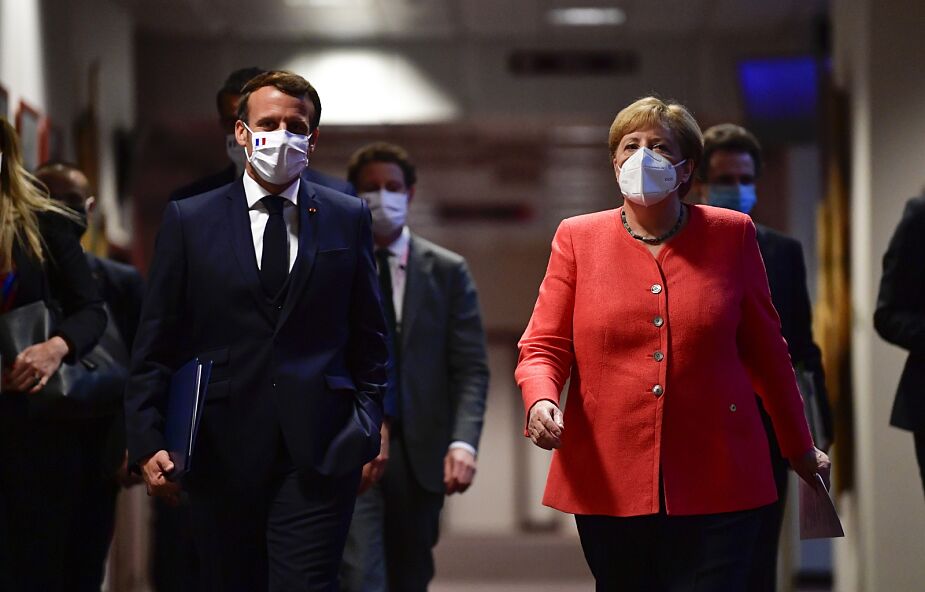 Merkel i Macron chwalą historyczne porozumienie UE ws. odbudowy po kryzysie Covid-19