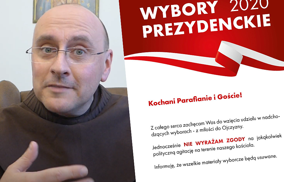 Proboszcz z Warszawy znów przygotował specjalny plakat na wybory. Robi furorę w internecie
