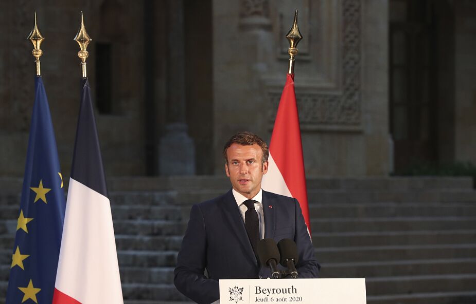 Macron w Bejrucie: pieniądze dla Libanu są, czekają na przeprowadzenie reform