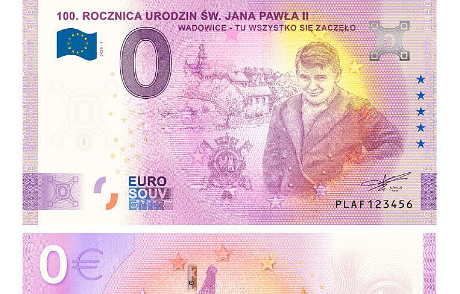 W Wadowicach rozdano już ponad 6 tys. banknotów z podobizną Karola Wojtyły