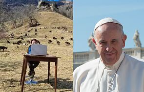 Uczestniczyła w zdalnych lekcjach na pastwisku. Teraz spotkała papieża