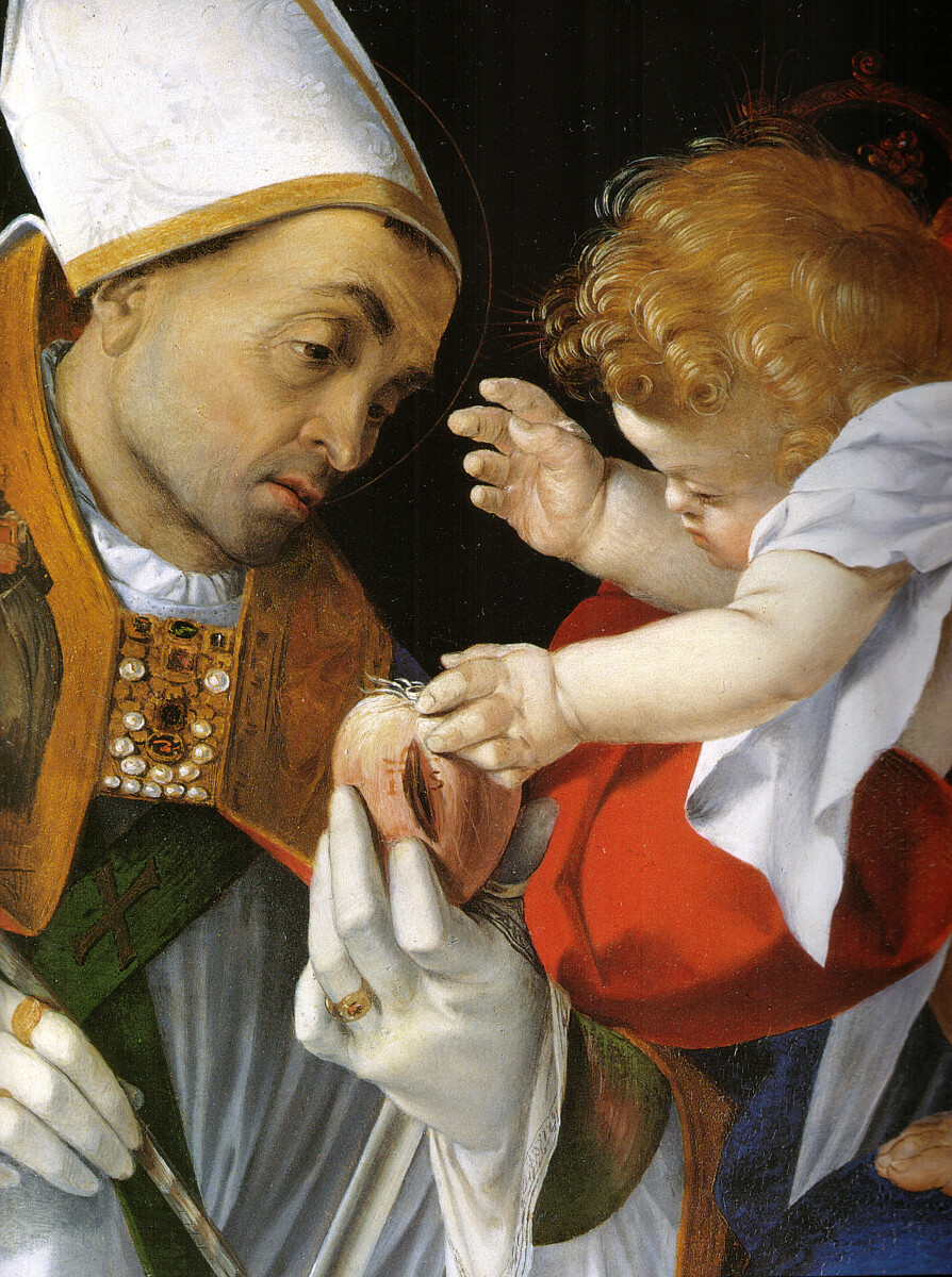 Dziecię Jezus i św. Ignacy Antiocheński - Lorenzo Lotto, Public domain, via Wikimedia Commons