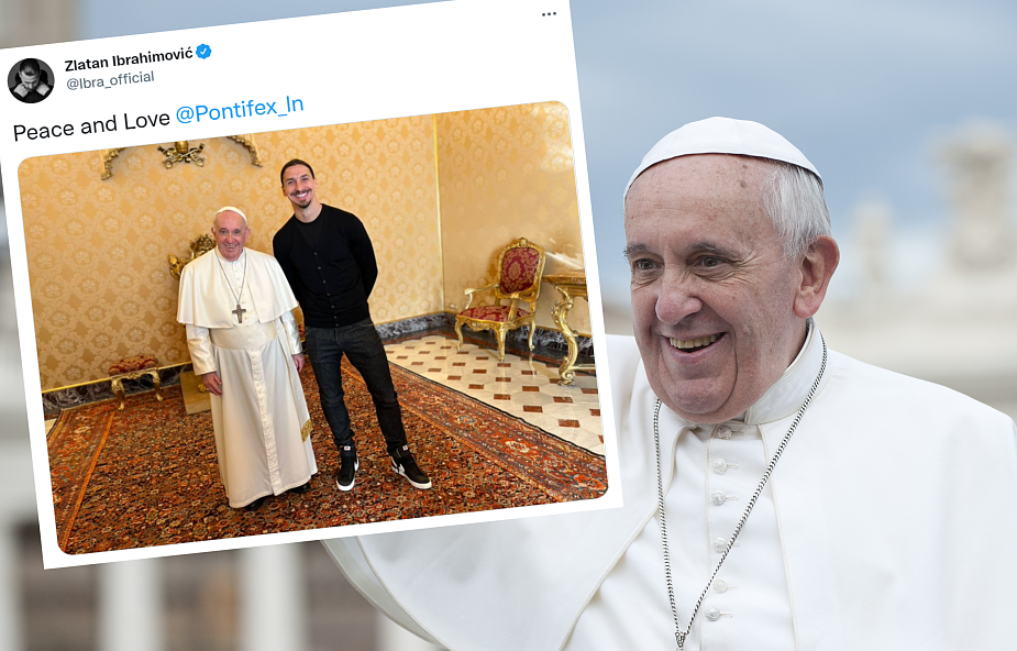Papież Franciszek spotkał się z piłkarzem Zlatanem Ibrahimoviciem