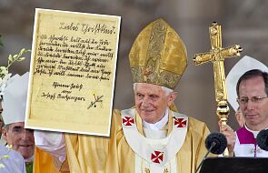 Benedykt XVI i jego list do Dzieciątka Jezus. Napisał go będąc chłopcem