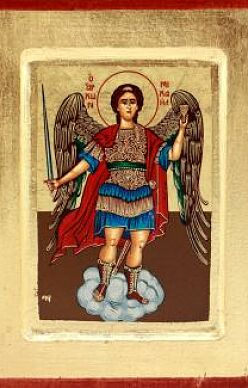 Ikona Święty Michał Archanioł chmurka średnia