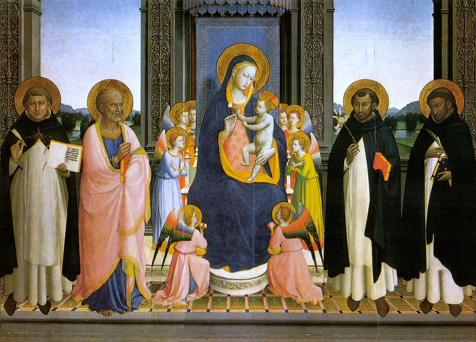 fot. Madonny na tronie w otoczeniu świętych, 1424-25 / domena publiczna