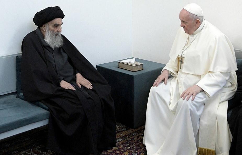 Papież Franciszek spotkał się z ajatollahem Al-Sistanim
