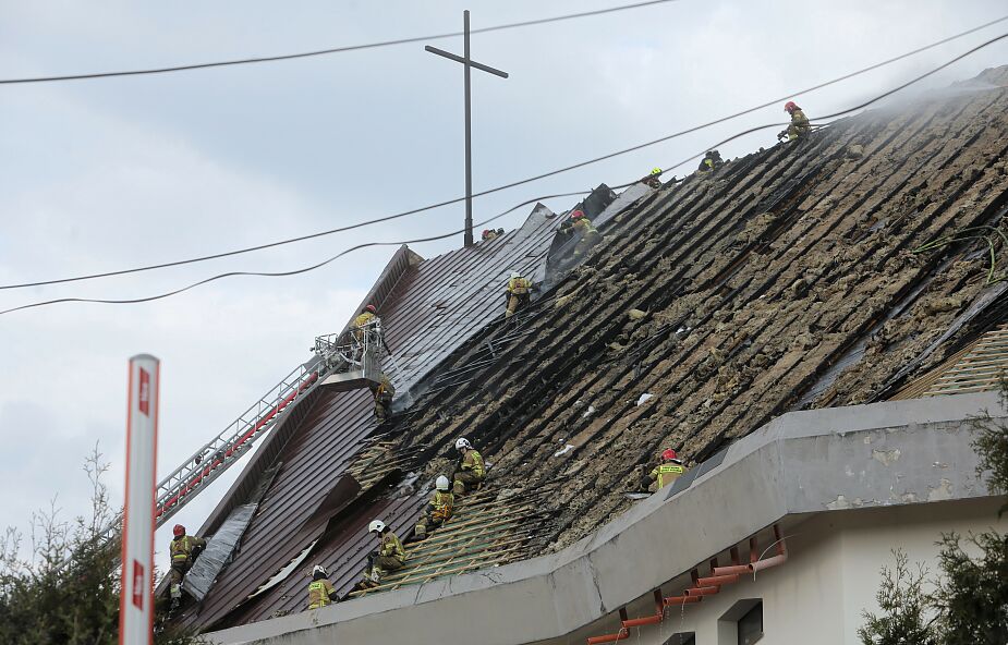 Zapalił się dach kościoła w Białymstoku