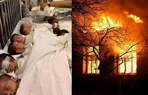 Jezuici uratowali 35 noworodków z płonącego szpitala. "Wyciągali niemowlęta pozostawione w gęstym dymie"