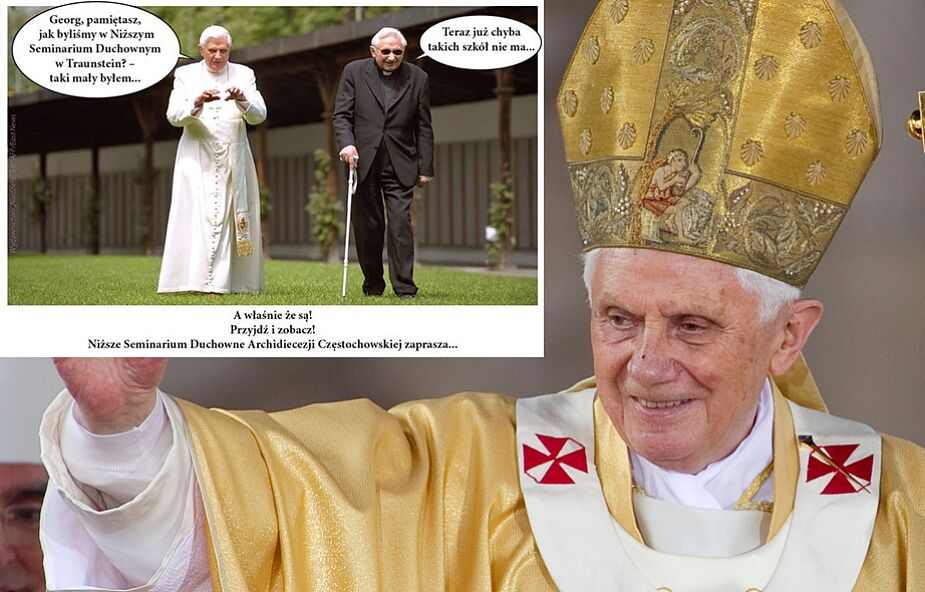 Polskie seminarium stworzyło mema z Benedyktem XVI. Zobacz, czy spodobał się papieżowi-seniorowi