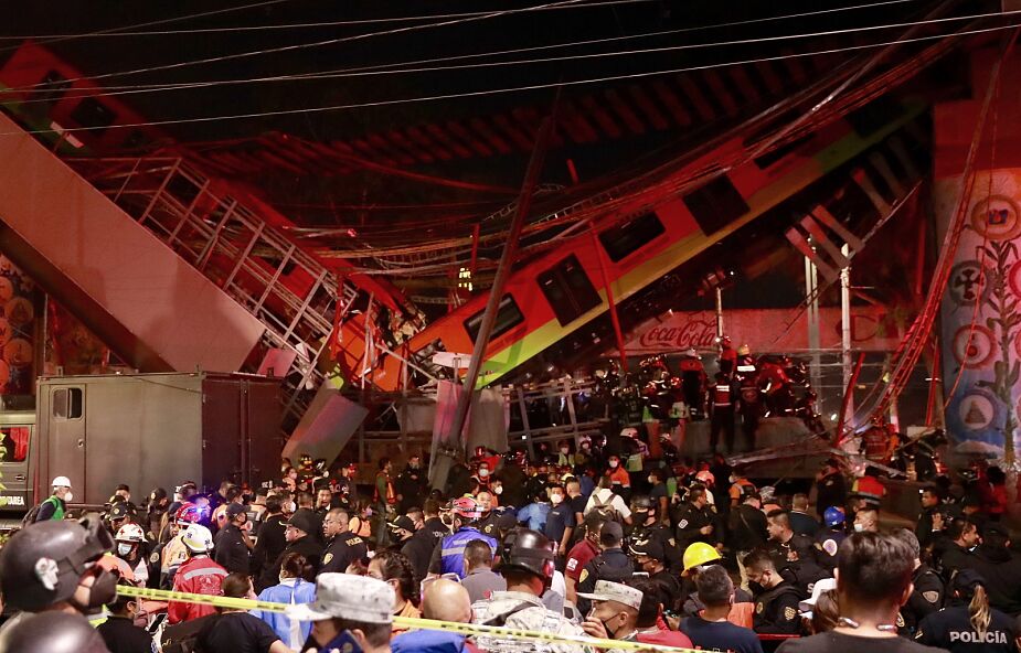 Zawalił się wiadukt kolejowy w Meksyku, co najmniej 15 ofiar śmiertelnych