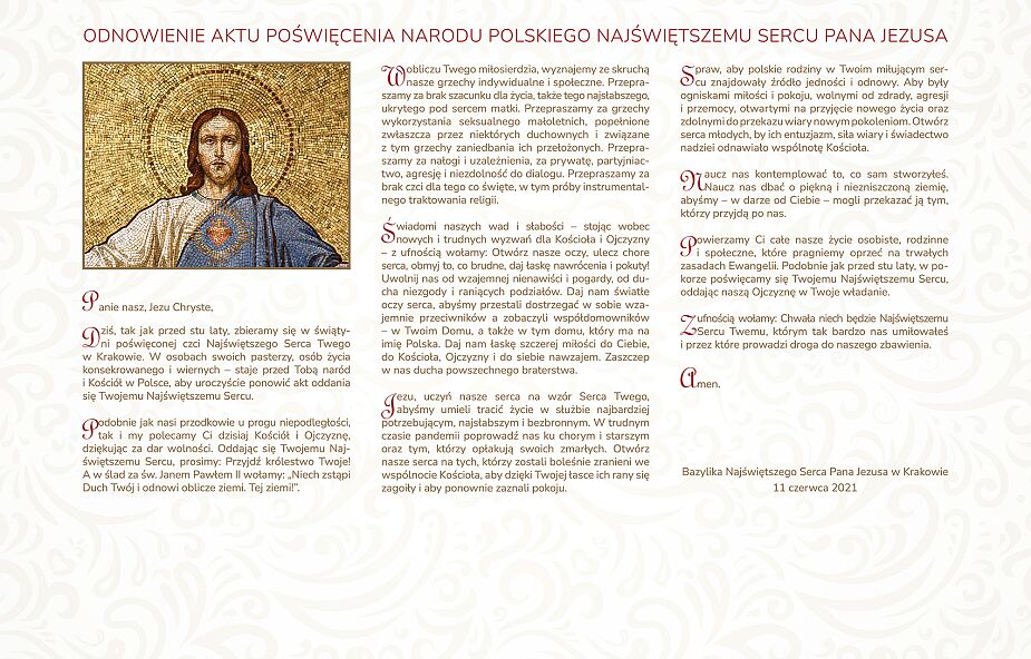 Akt Poświęcenia Narodu Polskiego Najświętszemu Sercu Pana Jezusa