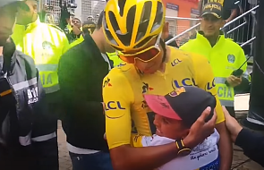 Wzruszające nagranie. Zwycięzca Tour de France pożegnał swojego 13 - letniego kibica