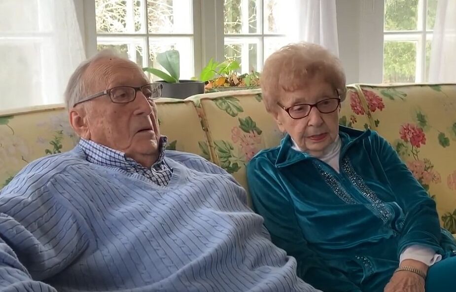 95-latkowie poznali się w czasie pandemii koronawirusa. Właśnie wzięli ślub