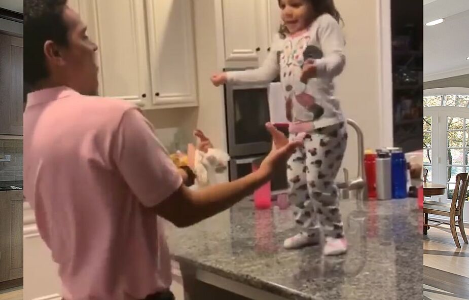 Mała Emma tańczy ze swoim tatą. Wideo stało się prawdziwym viralem