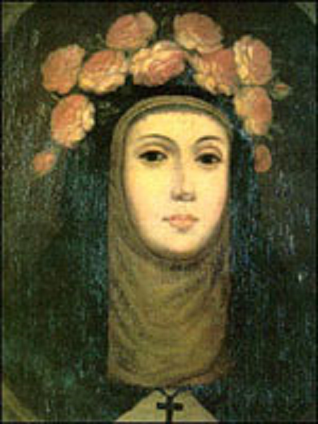 Św. Róża z Limy - att. to Angelino Medoro (b.c. 1565/67 - 1631), P.d., via Wiki. Comm.