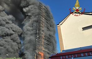 Mediolan. 15-piętrowy wieżowiec płonął jak pochodnia