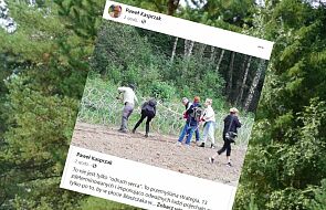 Incydent na granicy z Białorusią: niszczyli ogrodzenie. Zatrzymany m.in. Bartosz Kramek