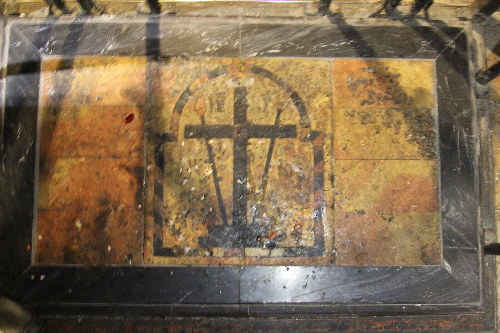 Mozaika z groty Krzyża Świętego w Jerozolimie - Fallaner, CC BY-SA 4.0 