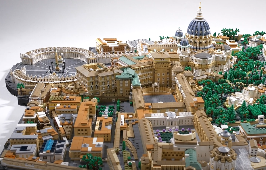 Zbudował Watykan z 67 tys. klocków Lego podczas pandemii