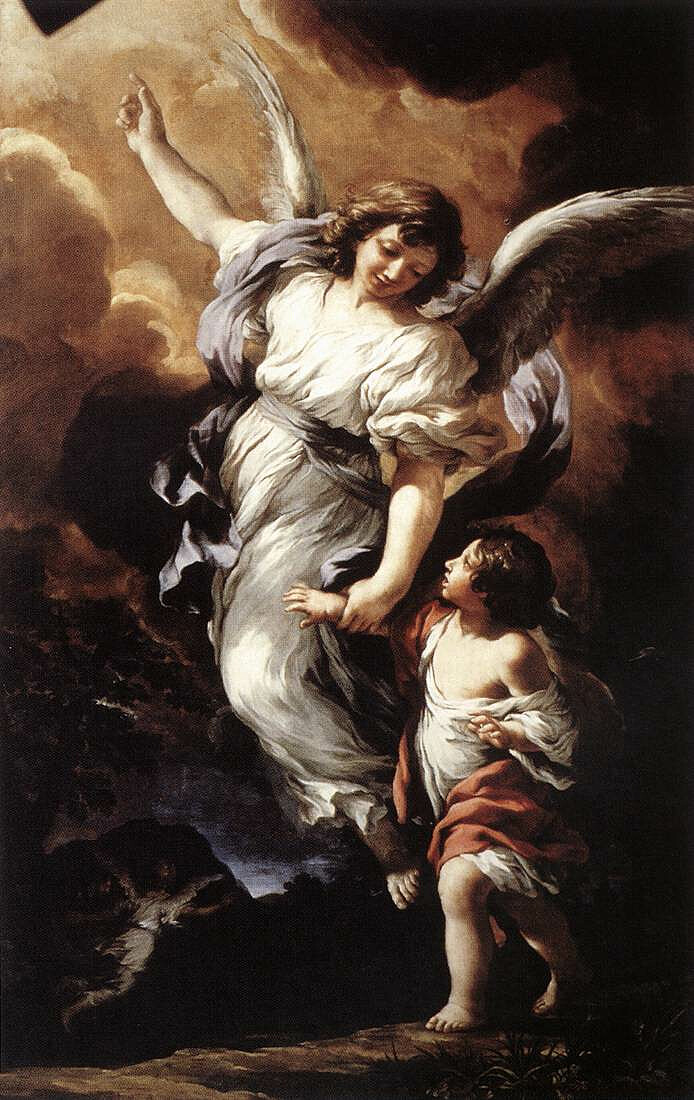 Anioł Stróż - Pietro da Cortona, Public domain, via Wikimedia Commons