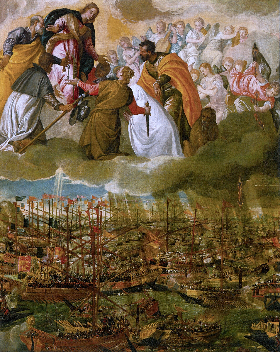 Matka Boża Różańcowa i bitwa pod Lepanto - Paolo Veronese, P.d., via Wiki. Comm.