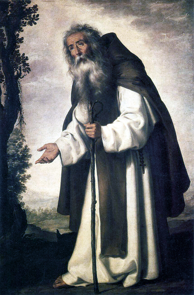 Św. Antoni, opat - Francisco de Zurbarán, Public domain, via Wikimedia Commons