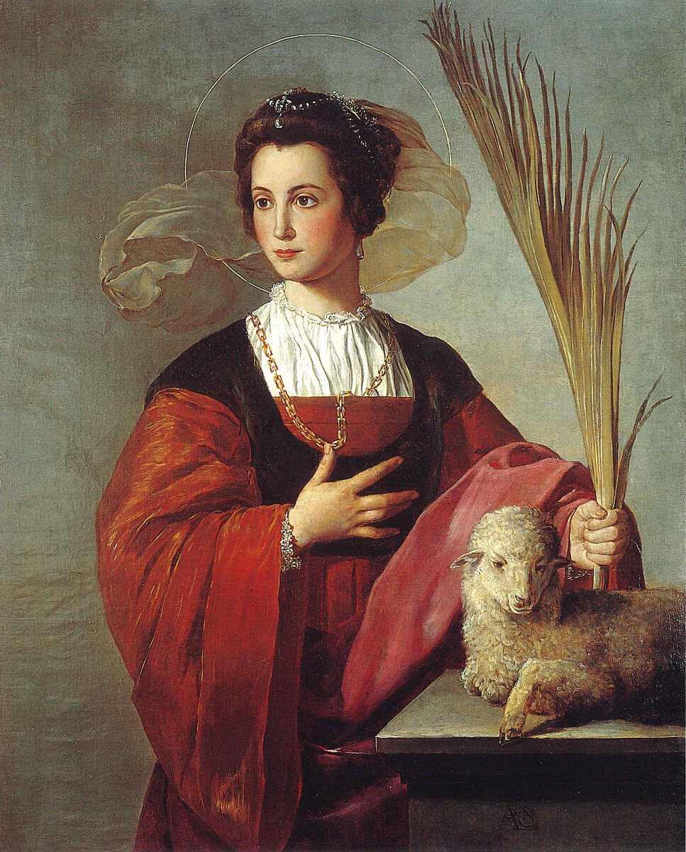 Św. Agnieszka - Pintor anónimo;Según Alonso Cano, Public domain, via Wikimedia Commons