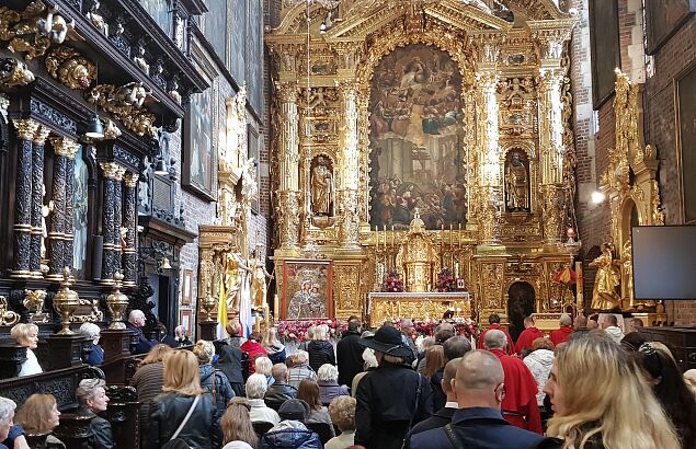 Obraz Matki Bożej Gietrzwałdzkiej w kościele Bożego Ciała w Krakowie (fot. DEON.pl)