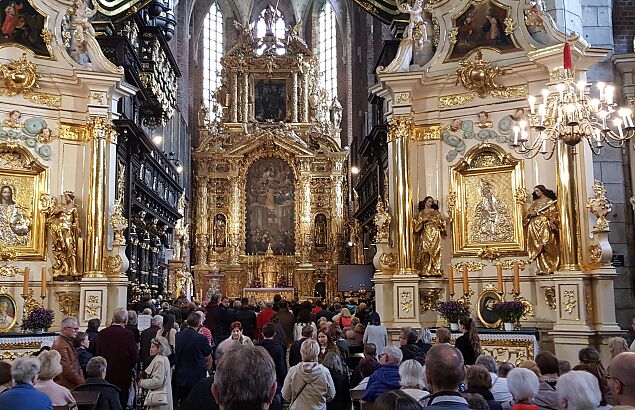 Obraz Matki Bożej Gietrzwałdzkiej w kościele Bożego Ciała w Krakowie (fot. DEON.pl)