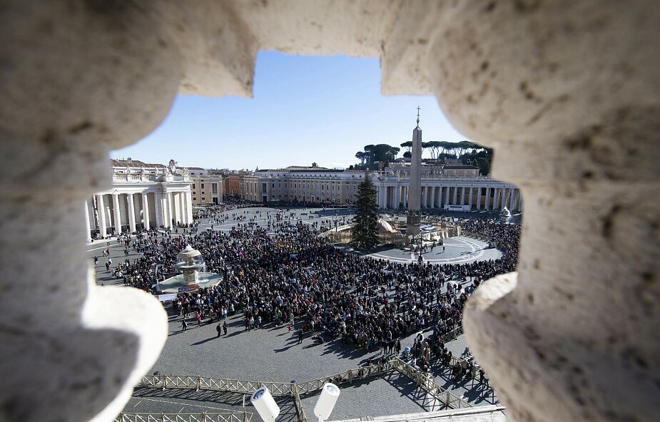 Watykan: na placu Świętego Piotra stanęła choinka i niezwykła drewniana szopka