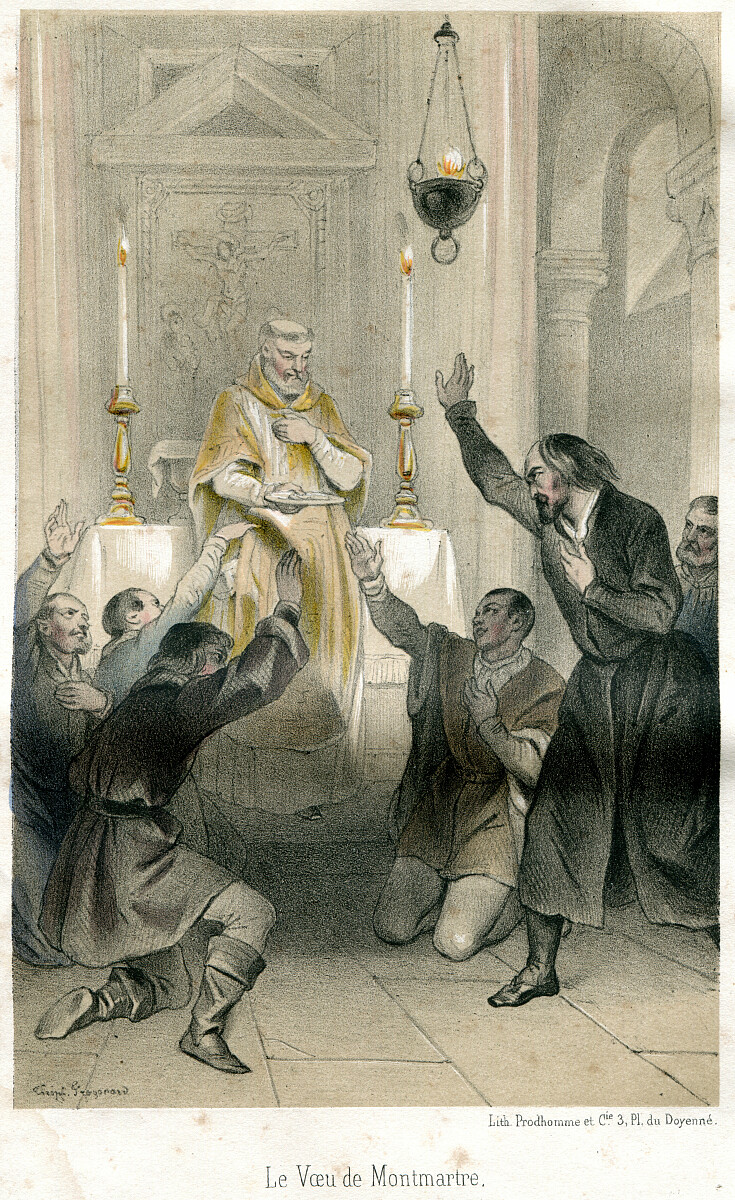 Pierwsze śluby jezuitów w Paryżu - Théophine Fragonard (dessins), scans by Havang(nl), Public domain, via Wikimedia Commons