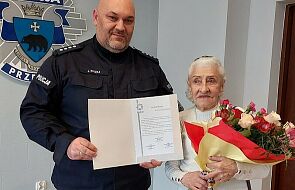 91-letnia pani Gizela powstrzymała napad na bank. Otrzymała gratulacje i podziękowania