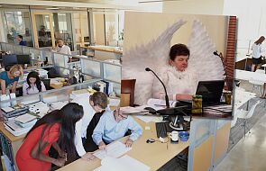 Radna Zielonej Góry przyszła do pracy w stroju… anioła. Ta historia ma jednak drugie dno