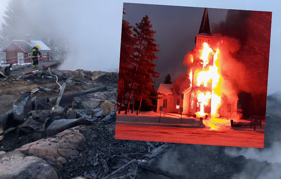 W Finlandii doszczętnie spłonął kościół. W środku trwało nabożeństwo, w którym uczestniczyło około 30 osób