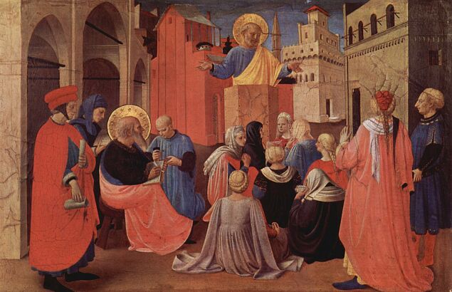 Mowa św. Piotra - Fra Angelico, Public domain, via Wikimedia Commons