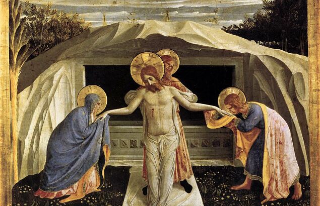 Złożenie Chrystusa do grobu - Fra Angelico, Public domain, via Wikimedia Commons