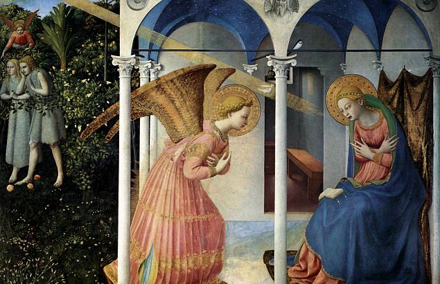 Zwiastowanie NMP - Fra Angelico, Public domain, via Wikimedia Commons