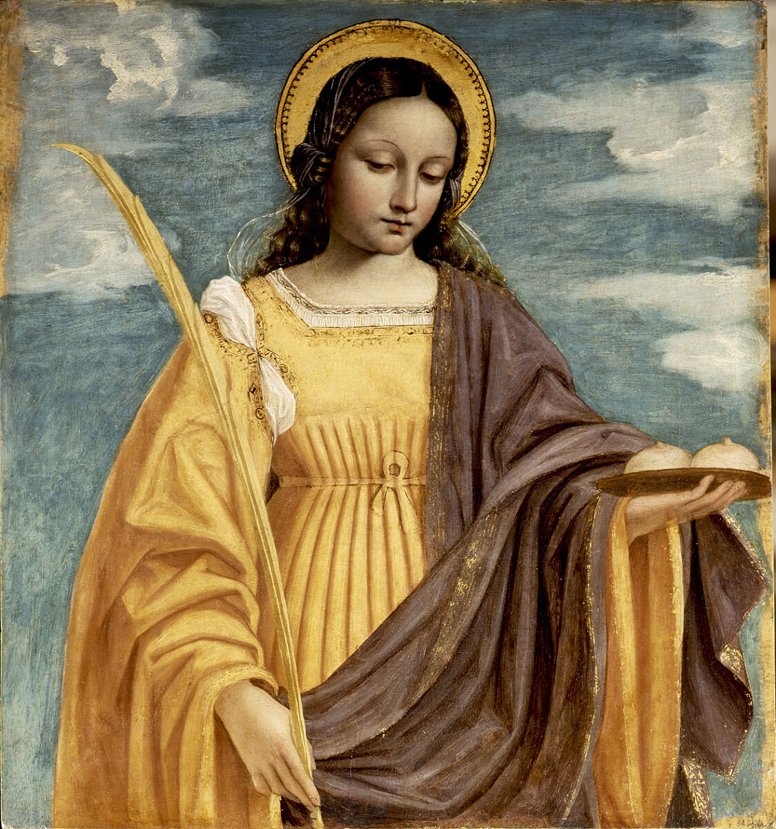 Św. Agata - Bergognone (1481–1522), Public domain, via Wikimedia Commons
