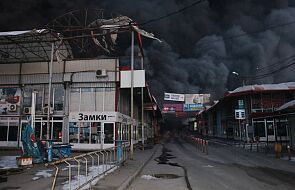 Eksplozje we Lwowie. Dym i pożar na obrzeżach miasta [WIDEO]