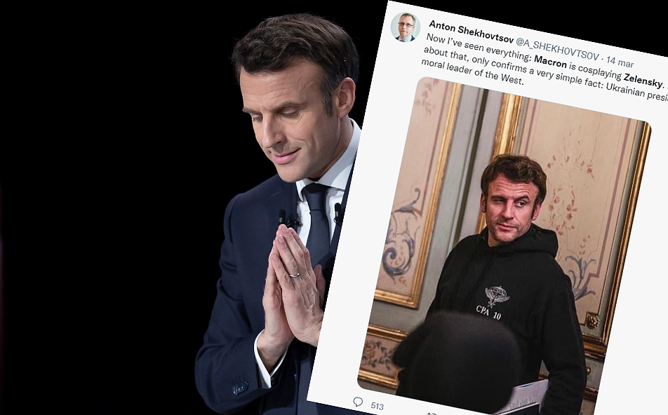 Les internautes critiquent le président français.  « Il ressemble à Zelensky »