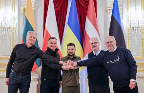 Prezydenci Polski, Estonii, Łotwy i Litwy spotkali się z Wołodymyrem Zełenskim