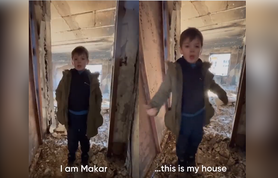 7-letni chłopiec z Mariupola pokazuje jak wygląda jego dom. "To wszystko dzięki wybawcom z Rosji"