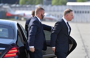 Andrzej Duda przybył do Bratysławy; w planach spotkanie prezydent Słowacji i premierem
