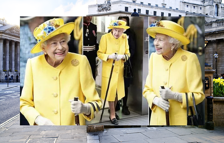 Królowa Elżbieta II na żółto. Jej strój zrobił furorę