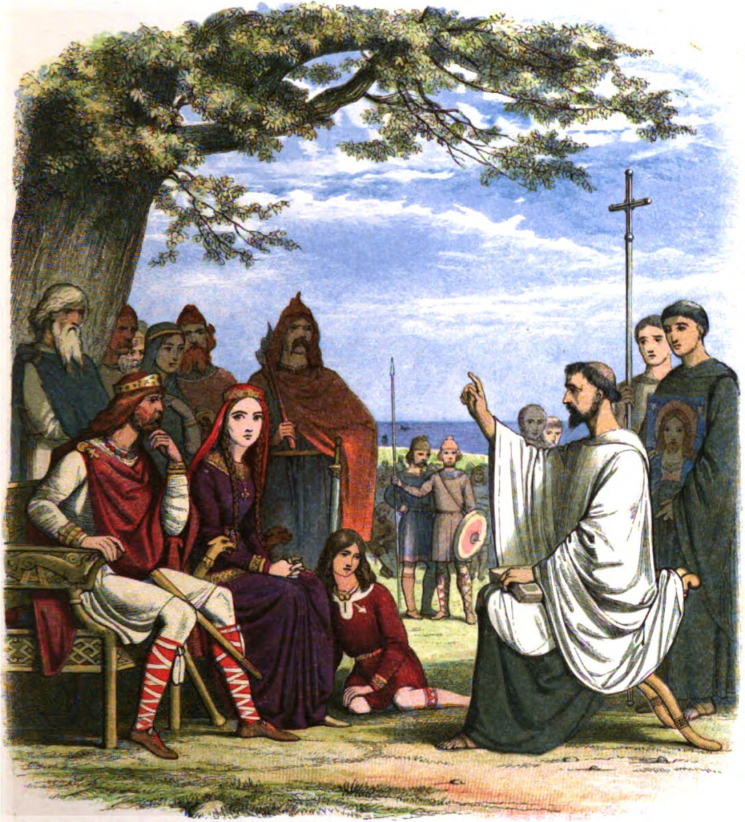 Św. Augustyn z Canterbury - James William Edmund Doyle, Public domain, via Wikimedia Commons