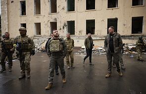 Zełenski pojechał do wschodniej Ukrainy. Seria eksplozji w Charkowie po wizycie prezydenta