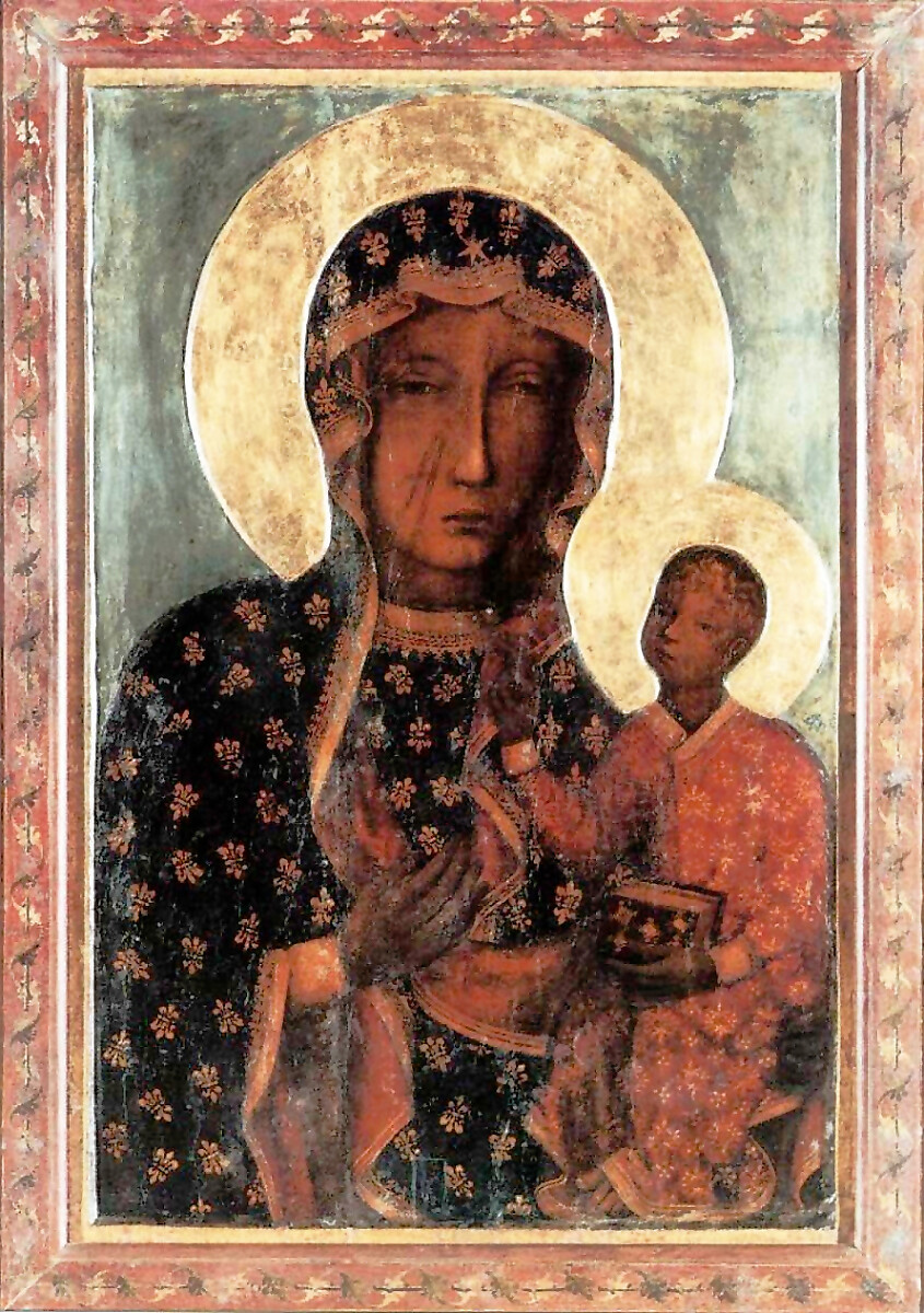 Ikona Czarnej Madonny, Matki Boskiej Częstochowskiej (fot. domena publiczna/Wikimedia)